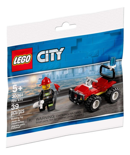 City Lego Set 30361 Fire Atv 39 Piezas Polybag