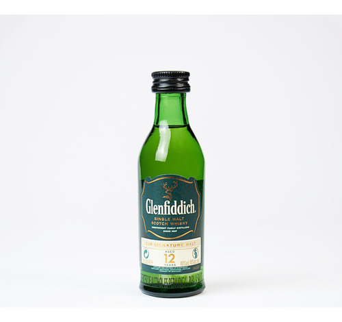 Mini Botella Glenfiddich 12 Año - mL a $50000