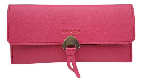 Cartera Para Mujer Rosa Fuerte Tipo Sobre 