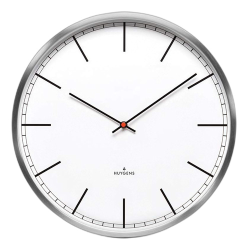 Reloj De Pared Analogico Silencioso Huygens Redondo Movimie