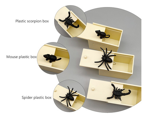 Caja De Trucos Para Halloween, 3 Unidades, Caja De Bromas Co