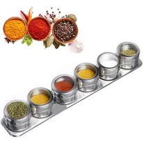Comprar Set 6 Especieros Frasco Condimenteros Imantado + Soporte Ace
