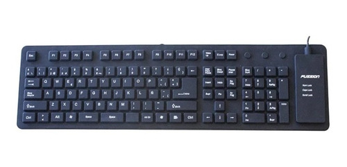 Imagen 2 de 3 de Teclado Alambrico Portatil Flexible + Envio Gratis