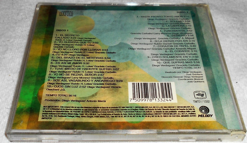2 Cds Diego Verdaguer / Serie Donde Oyes Uno Oyes Dos (Usado)