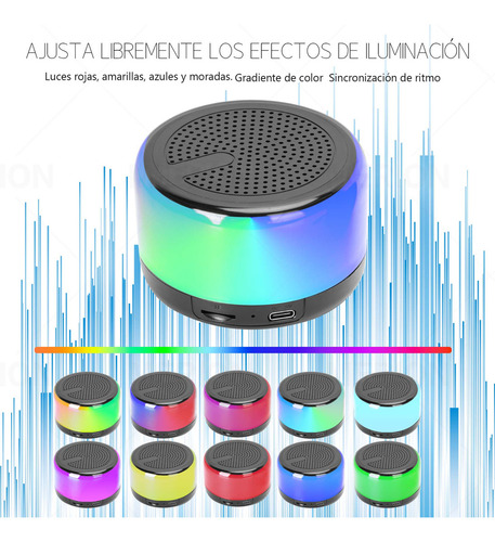 Merion Bocina Bluetooth Portátil Inalámbrica Aux-in Micro Tf Tws Color Negro