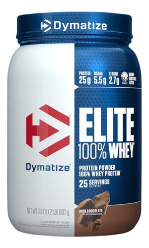 Elite Whey Protein 900g - Dymatize - Isolado + Concentrado