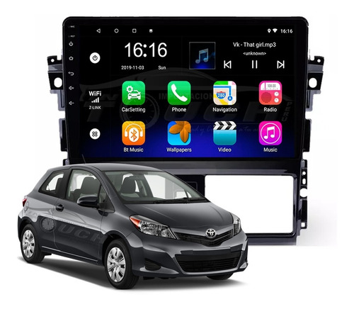 Auto Radio Android Toyota Yaris 2013-2016 2gb + 32gb