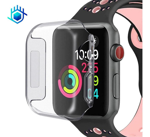 Imagen 5 de 10 de Funda Premium Para Apple Watch Acrilico+ Mica Acrigel Rigida