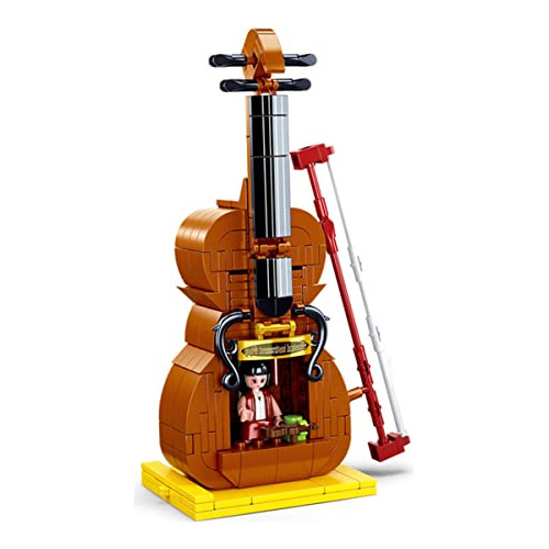 Bloques De Construcción De Violín, Set De Ladrillos D...