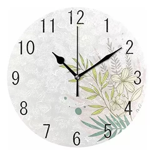 Reloj de pared silencioso para cocina, 9 pulgadas, retro, sin tictac, -  VIRTUAL MUEBLES