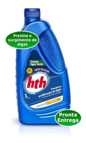 Algicida Manutenção Hth Previne Água Verde Algas Piscinas 1l
