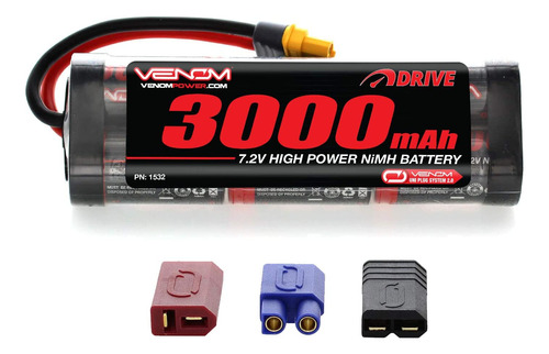 Venom - Batería Nimh De 6 Celdas De 7,2 V 3000 Mah Con Enchu