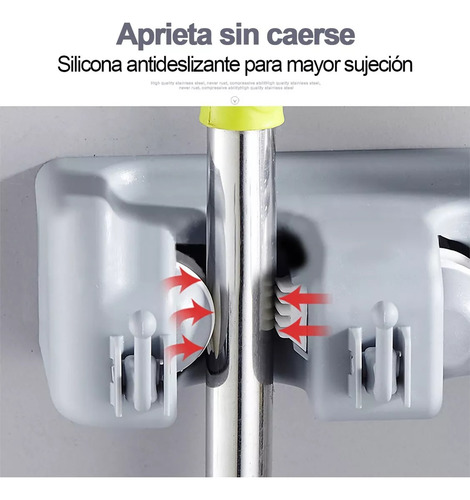 Porta Escobas Organizador De Escobas Espacios Y Gancho