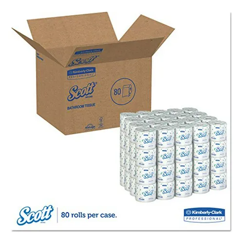 Papel Higiénico Scott® Profesional, 80 Rollos, 1,210 Hojas/r