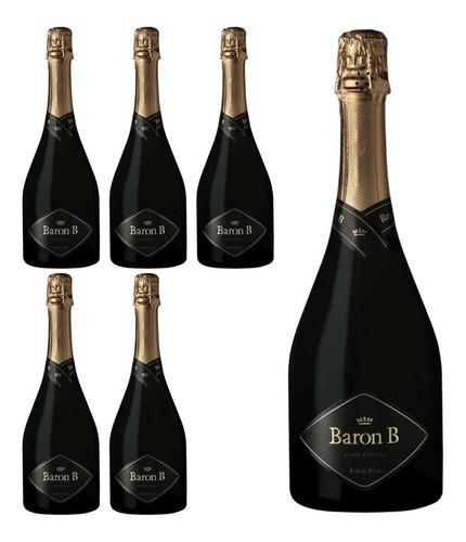 Champagne Baron B Extra Brut Caja X6 X750cc Envio Sin Cargo