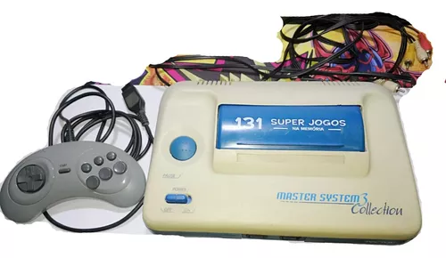 Vídeo Game Master System 3 compact com jogo Sonic na memória