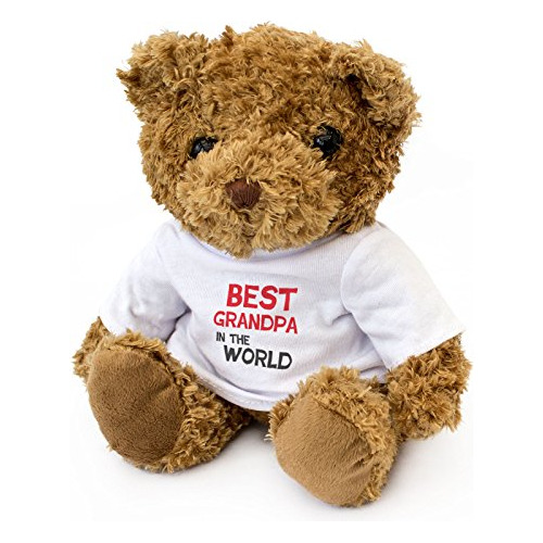 Nuevo - El Mejor Abuelo En El Mundo - Oso De Peluche Rew4b