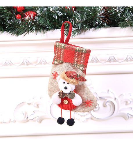 Set De 8 Botas Pequeñas Navideñas