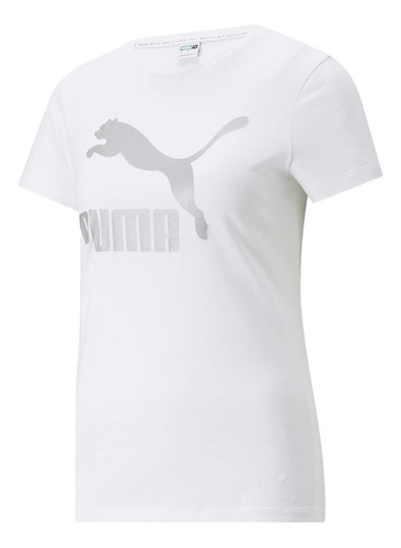 Camiseta Puma Classics Metallic Feminina 534699-02