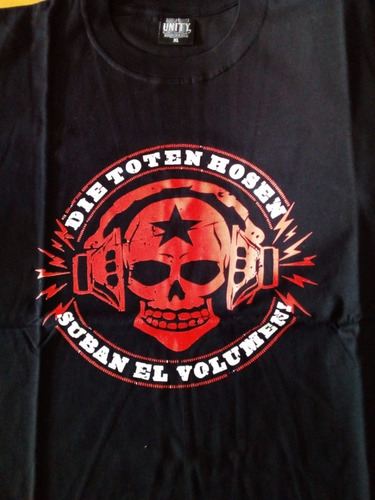 Imagen 1 de 2 de Remera Die Toten Hosen Suban - Doble Impresión - Algodón
