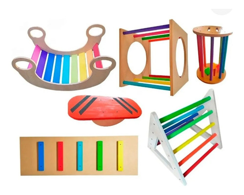 Montessori Plaza Completa Juegos Balancín Didáctico (Usado)