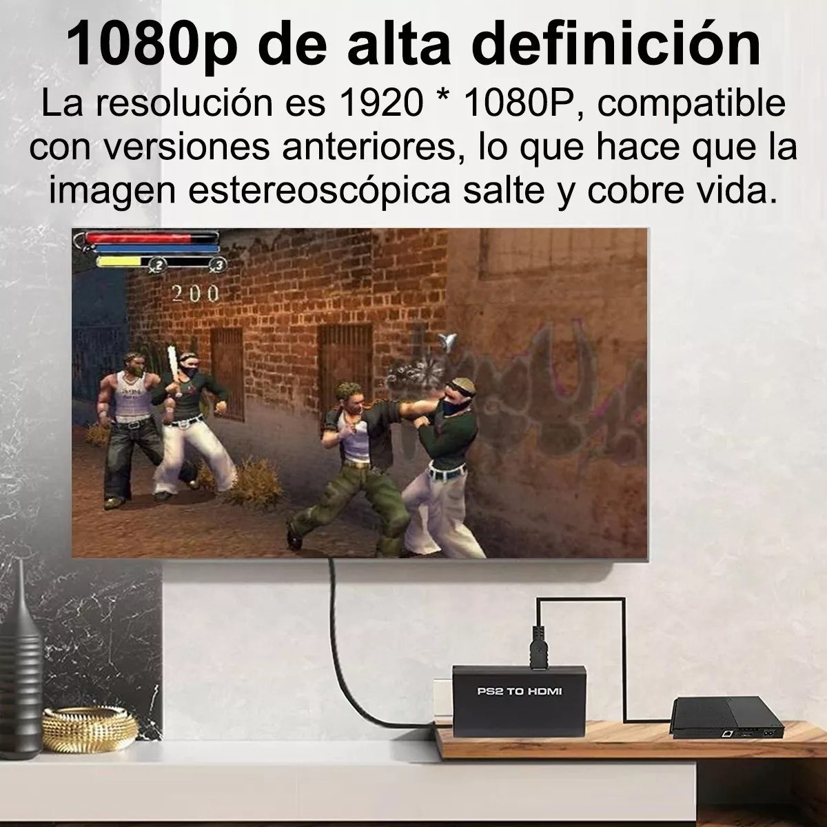 Segunda imagen para búsqueda de adaptador hdmi ps2