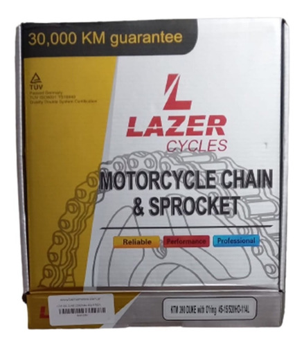Imagen 5 de 9 de Kit Trans. Ktm 390 Duke C/oring 45-15 / 520ho-114l Beitia Mo