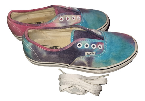 Vans Originales Batik Celeste Rosa Violeta Talle 7.5 Mujer