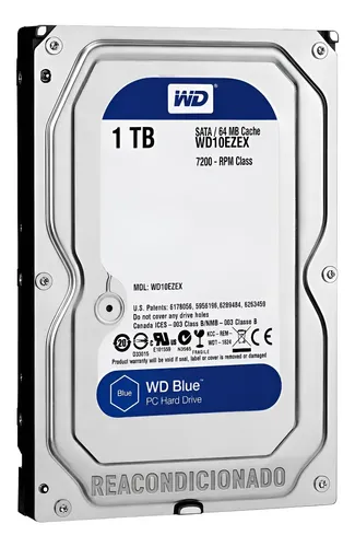 Disco Duro 1tb Wd Blue 7200rpm Pc Dvr Camaras Almacenamiento