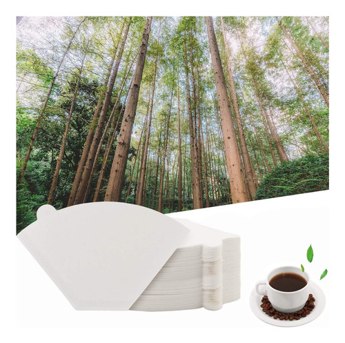 Filtros De Café Desechables 200pc, 2 Filtros De Café De Cono