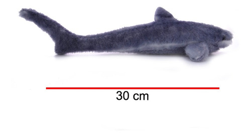 Imagen 3 de 4 de Peluche Tiburon Real 30 Cm. Phi Phi Toy