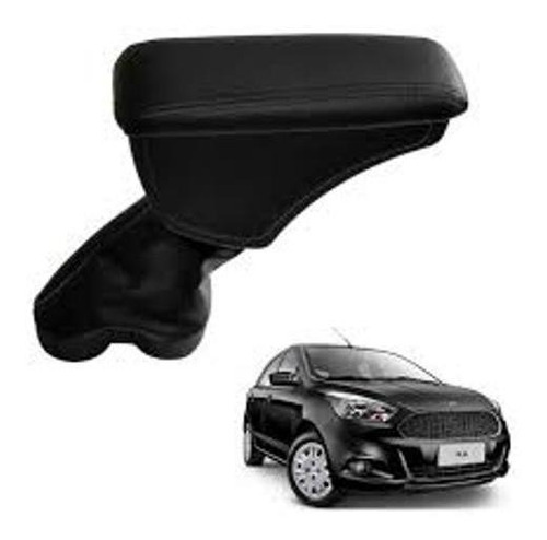 Apoio De Braço Ford Ka Courvin Preto C/costura Branca