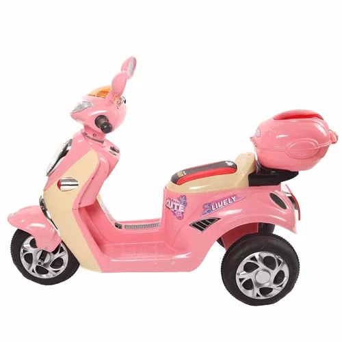 Moto Elétrica Infantil Lambreta Rosa - Bel Brink