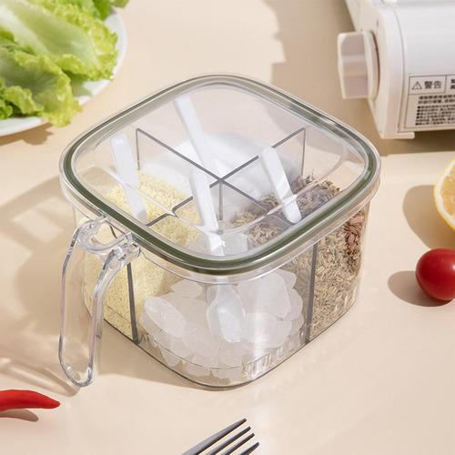 Caja De Condimentos 4 Compartimentos De Almacenamiento Botes