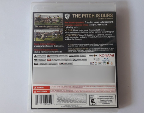 Pes 2015 Playstation 3 Fisico (Usado)