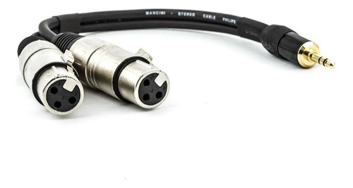 Cabo P2 Estereo Para 2 Xlr Femea - 1 Mt