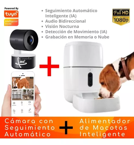 D MOTICA Alimentador De Mascotas Inteligente Con Cámara Wifi Y