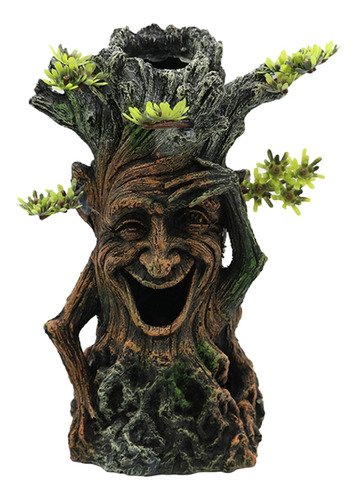 Raíces Decorativas De Tronco De Árbol De Resina Con Cara De