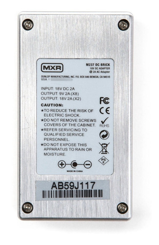 Imagen 6 de 8 de Fuente Alimentación Multiple Pedales Mxr M237 Dc Brick