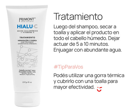 Tratamiento Acido Hialuronico Hidratacion X 220ml Primont