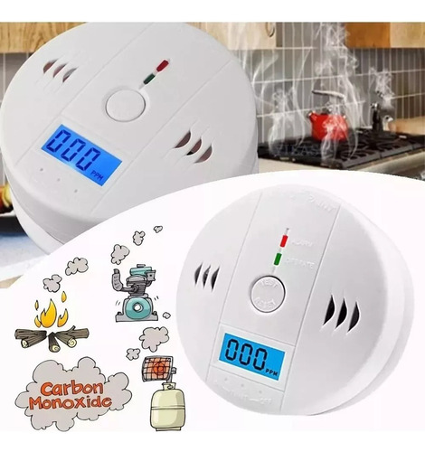 De Alarma Detector Monóxido De Carbono Autónomo Digital