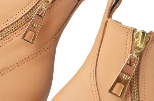 Botas Botitas Cuero Mujer Cierres - Creta - Ferraro