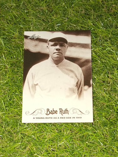 Cv Babe Ruth Como Pitcher Rookie De Boston 1919, Leaf 2016