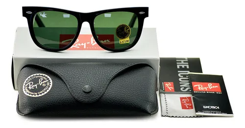 Gafas De Sol Ray-ban Orb2140 Originales Wayfarer Marco Negro
