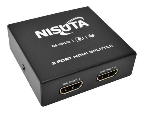 Splitter Hdmi De 2 Puertos Activo Misma Imagen En 2 Tv