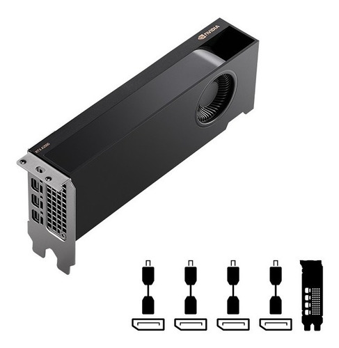 Imagen 6 de 7 de Placa De Video Quadro Pny Rtx A2000 6gb Gddr6 Nvidia
