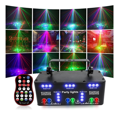 Luces De Dj Profesionales Para Fiestas, 21 Lentes Rgb Uv Dis