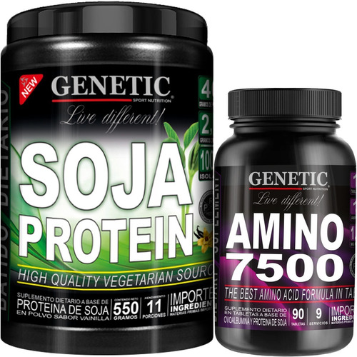 Batido Vegano Soja Protein + Aminoacidos Esenciales Genetic