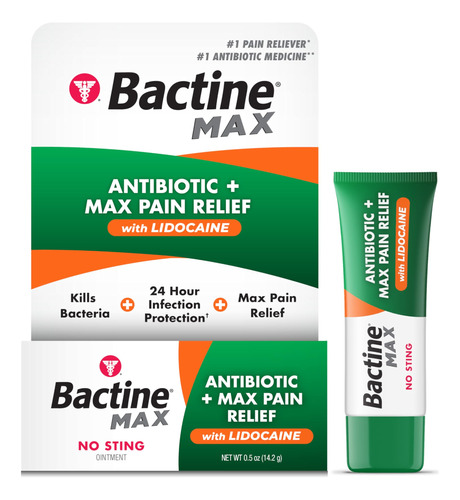 Bactina Max Antibiótico + Dolor Relieve Ungüento - 667lm