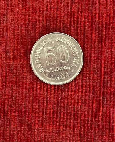 Lote 5 Monedas De 50 Centavos ( 1953-1955) (Usado)